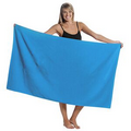 Oversized Velour Terry Beach Towel (Color Embroidered)